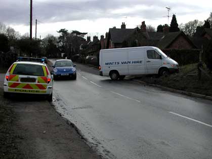 Accident on Rufford Lane.