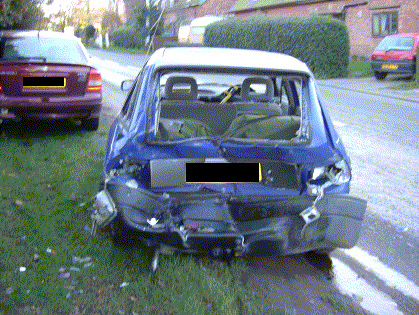 Accident on Rufford Lane.