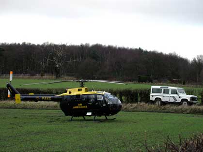 Accident on Rufford Lane.