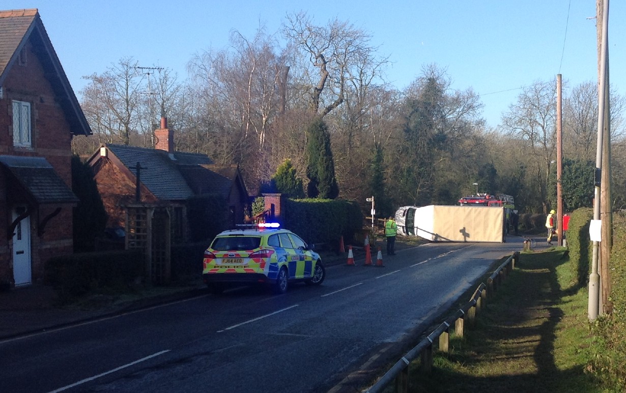Accident on Rufford Lane.