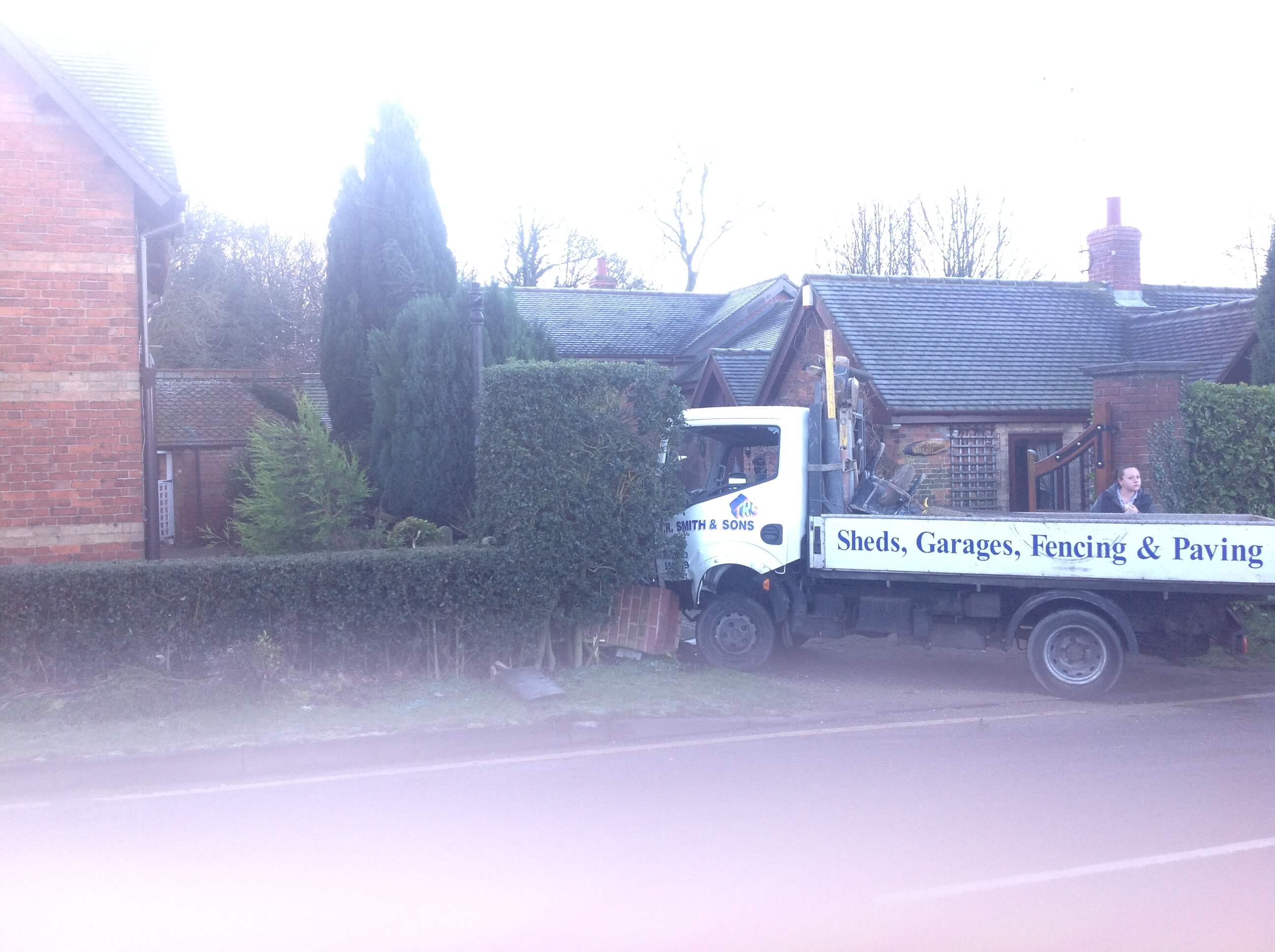 Accident on Rufford Lane.